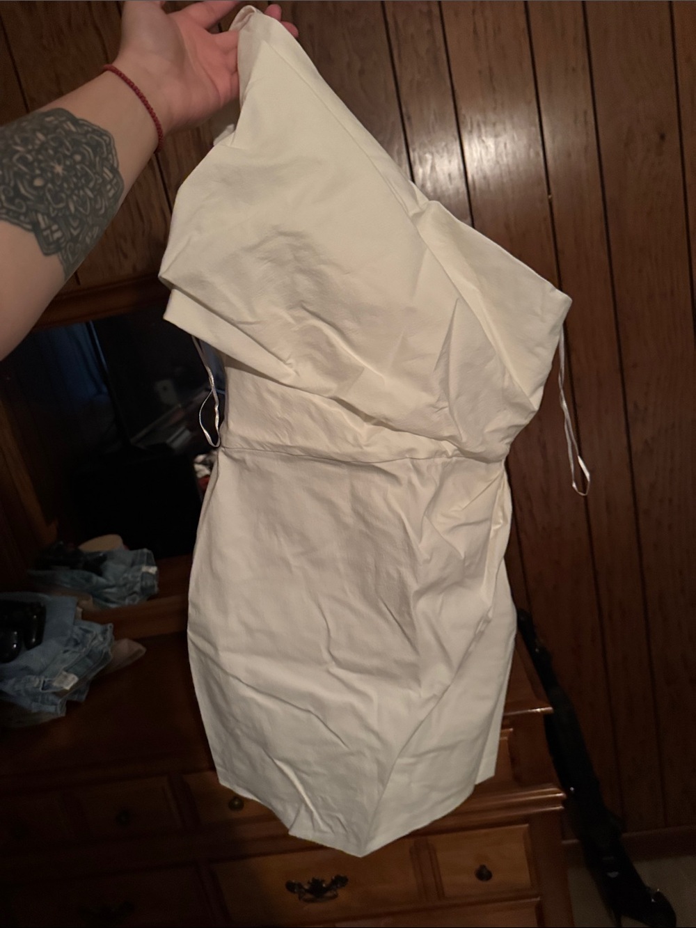 Zara Off-Shoulder White Mini Dress